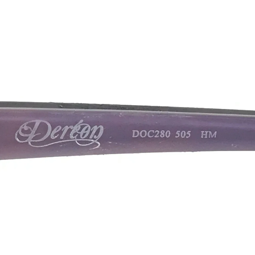 Dereon DOC280 505 Eyeglasses Frames Purple Tortoise Square Full Rim 53-19-140